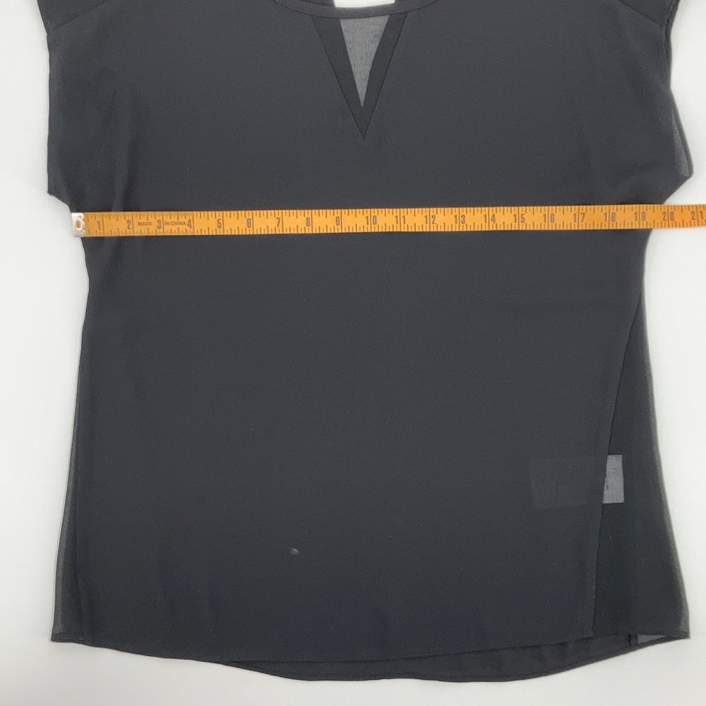 Banana Republic Heritage Black Semi Sheer Blouse - Picture 8 of 9